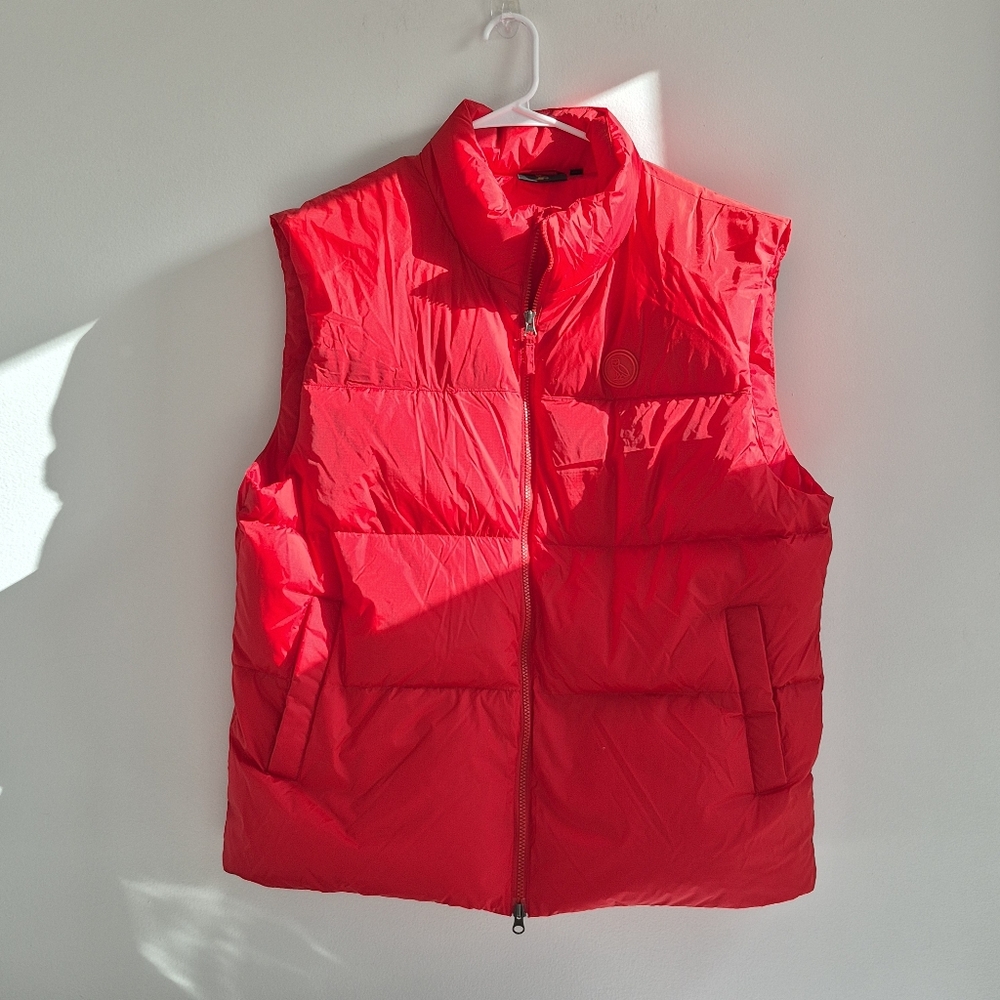 Ovo Octobers Very Own Red Puffer Vest Mens Xl